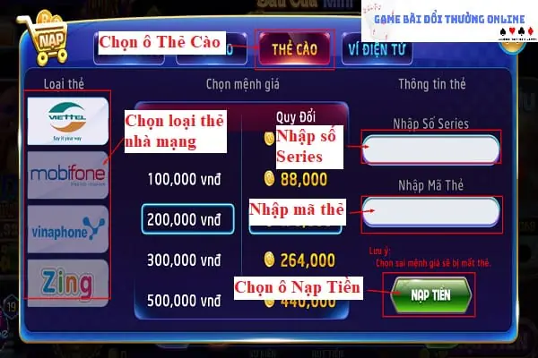 Nạp tiền Rikvip gamebaidoithuongonline.live5