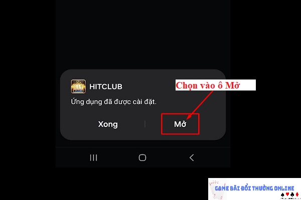 Đăng ký Hit Club trên android gamebaionline247.com4