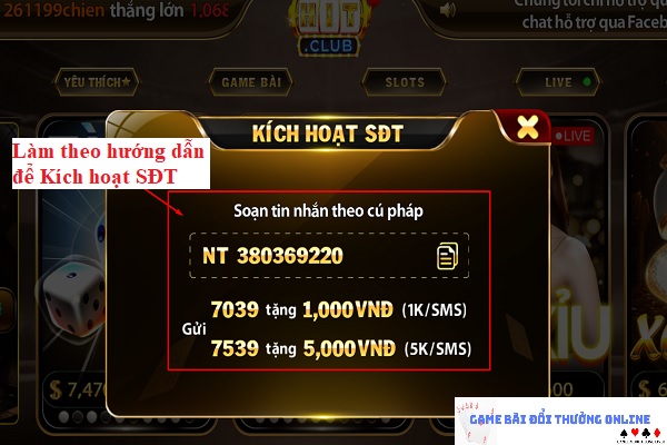 Đăng ký Hit Club trên PC gamebaionline247.com4