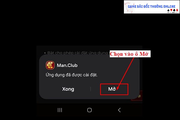 Đăng ký ManClub trên android gamebaionline247.com4