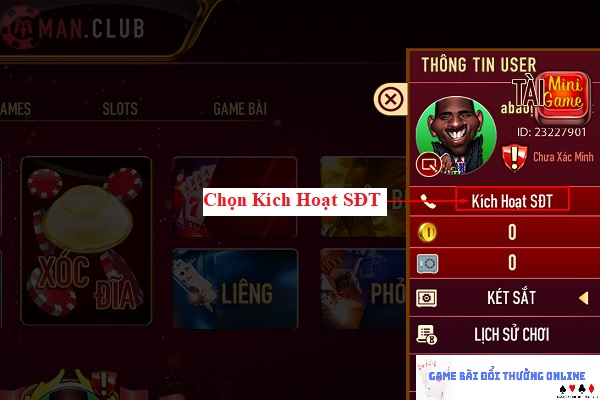 Đăng ký ManClub trên PC gamebaionline247.com4