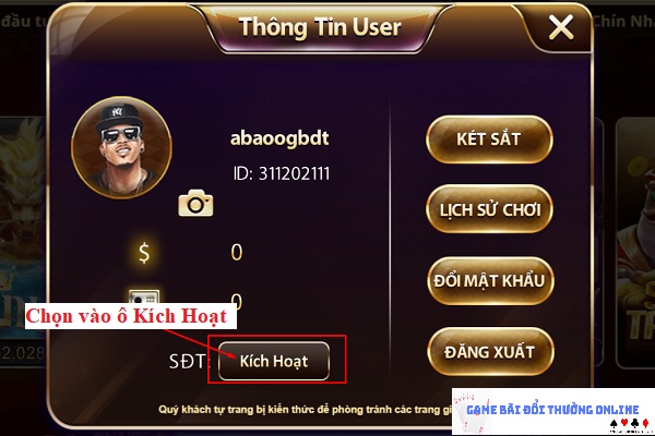 Đăng ký NhatVip trên PC gamebaionline247.com3