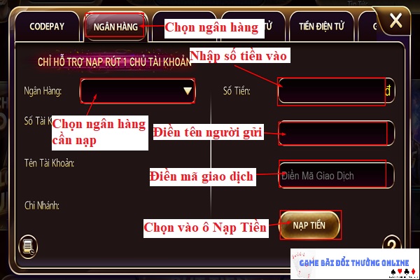 Hướng dẫn thêm xu NhatVip qua Codepay3