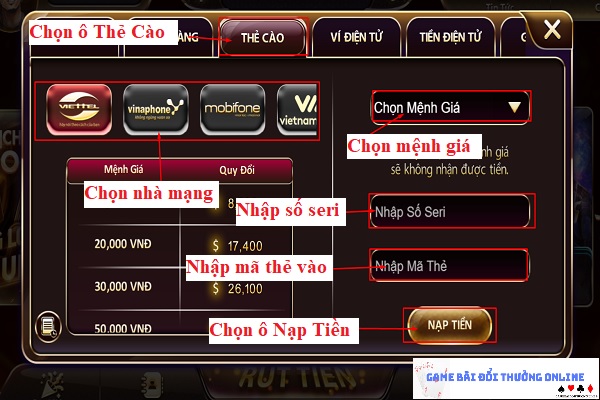 Hướng dẫn thêm xu NhatVip qua Codepay4