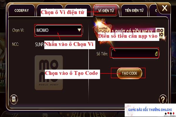 Hướng dẫn thêm xu NhatVip qua Codepay5