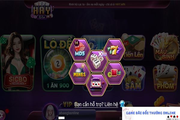 Cổng game HayWin gamebaionline1
