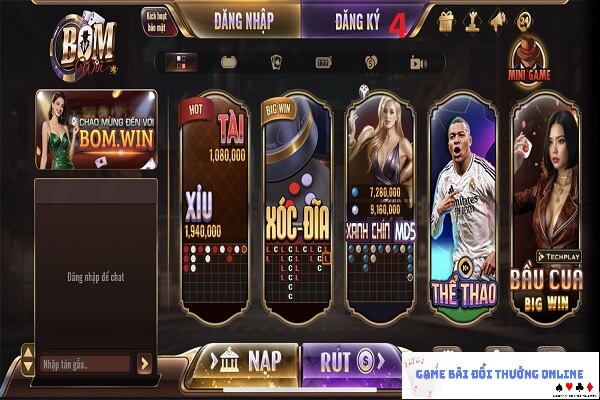 Đăng ký BomWin IOS gamebaidoithuongonline3