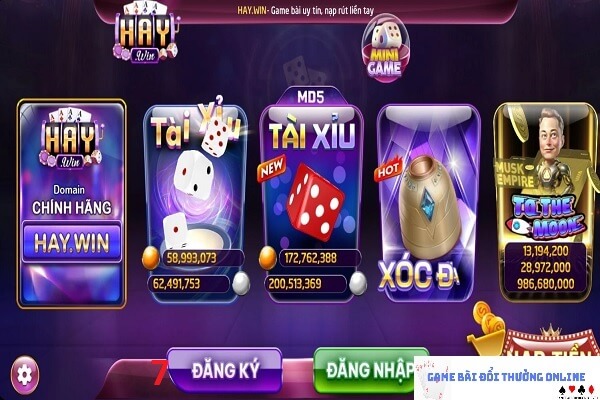 Đăng ký HayWin gamebaionline247.com Android5
