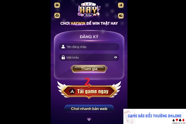 Đăng ký HayWin gamebaionline247.com iOS