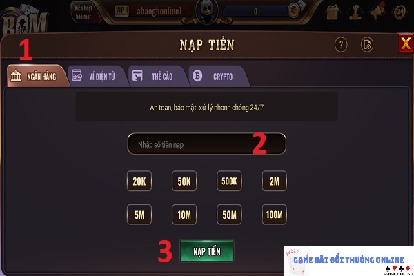 Nạp tiền BomWin gamebaidoithuongonline2