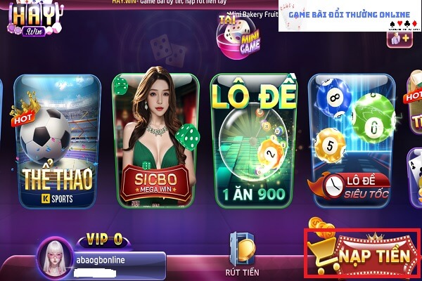 Thêm điểm HayWin gamebaionline