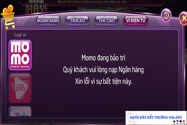 Thêm điểm HayWin gamebaionline5