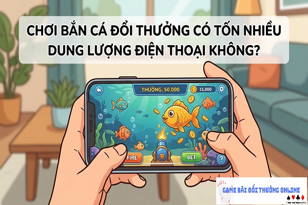Chơi bắn cá đổi thưởng có tốn nhiều dung lượng điện thoại không?