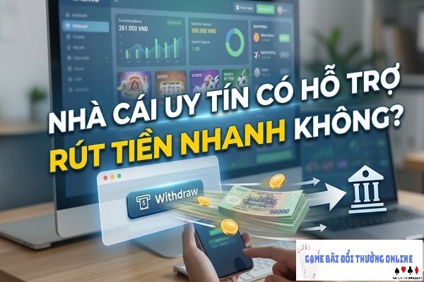Nhà cái uy tín có hỗ trợ người chơi rút tiền nhanh không?