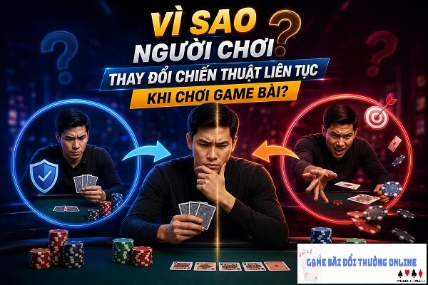 Vì sao người chơi thay đổi chiến thuật liên tục khi chơi game bài?