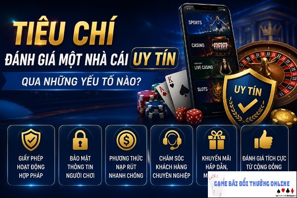 Tiêu chí đánh giá một nhà cái uy tín qua những yếu tố nào?